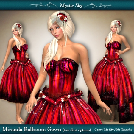 Miranda Ballroom Gown in Red
